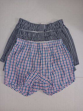 J.CREW FACTORY MEN'S BUNDLE OF THREE PAIRS OF BOXERS